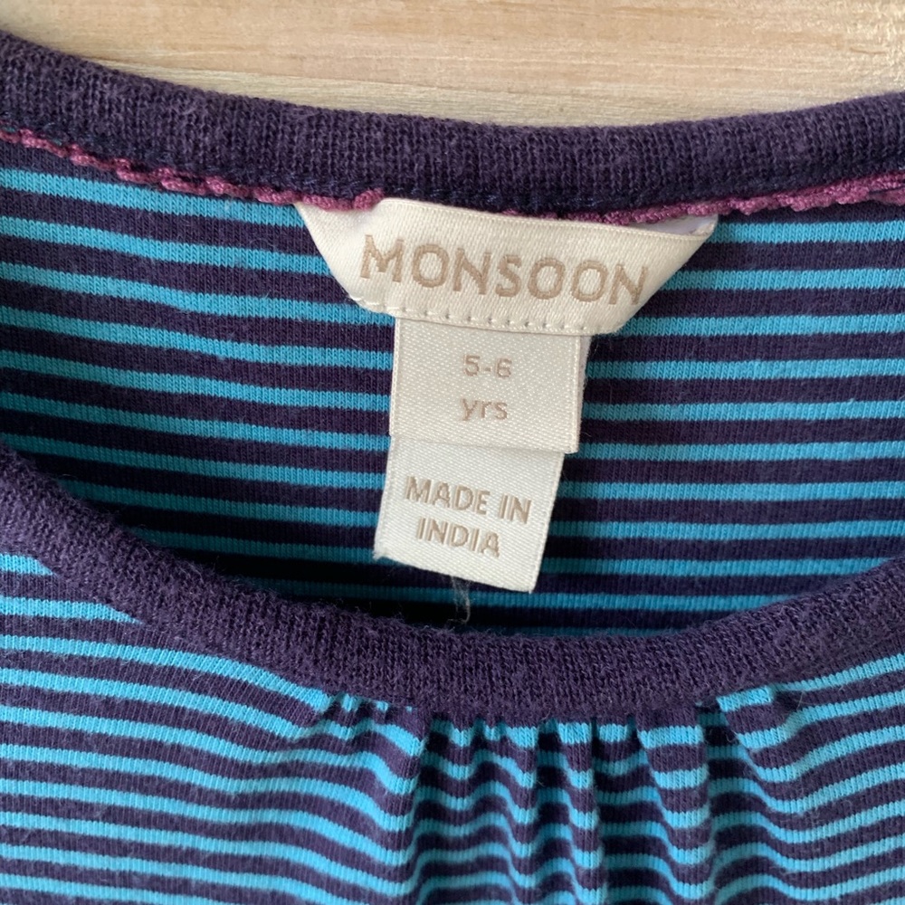 Monsoon Dress, girls size 5/6 - Picture 2 of 8
